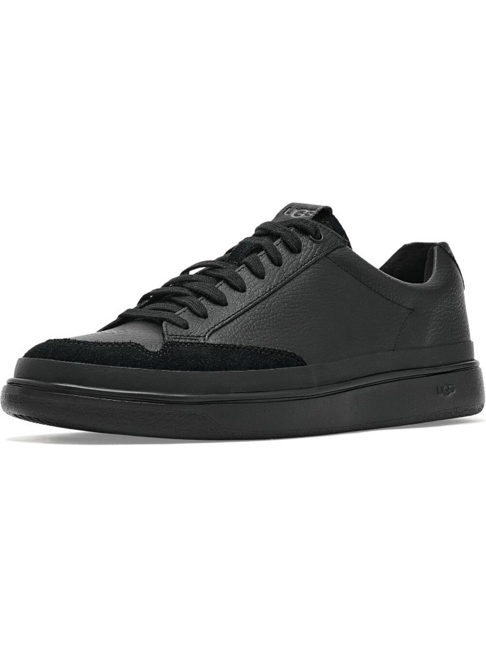 Ugg Men's Black Closed Toe SOLID Imported Leather South Bay Sneakers Shoes